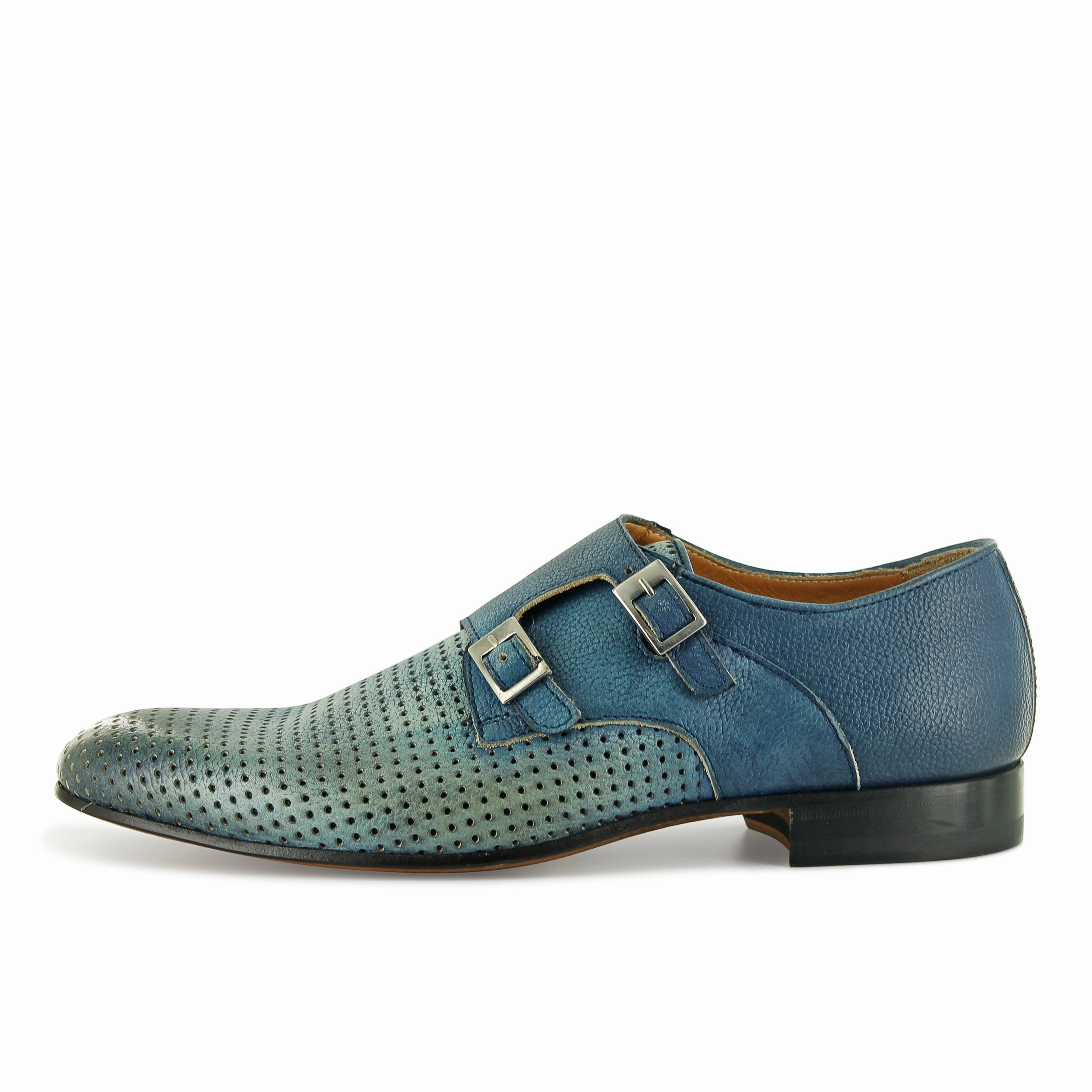 Derby Shoes Brogues 1199 - Blue Perforation