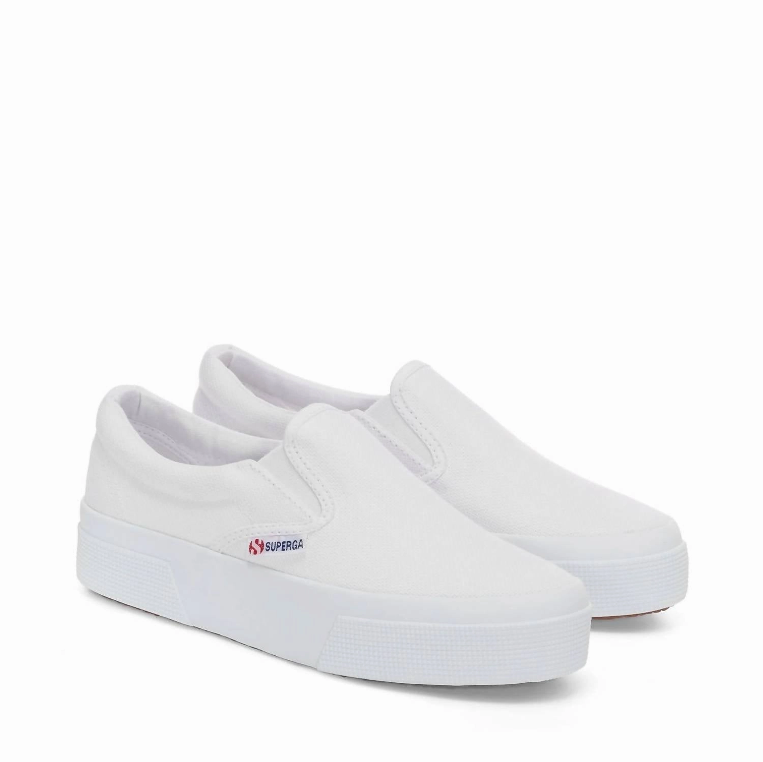 Casual Slip On Boots 2740 Platform Slip On Shoes In White
