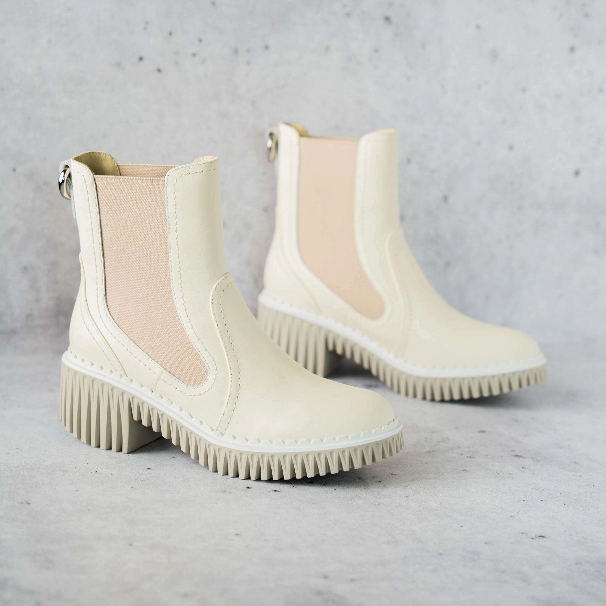 4CCCCEES - Plita Cella - Ivory and Grey Cheap Mary Jane Shoes Heels