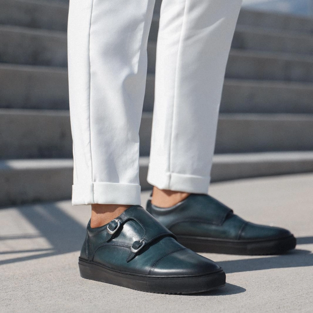 Tan Suede Brogues 501's Monk Low Top