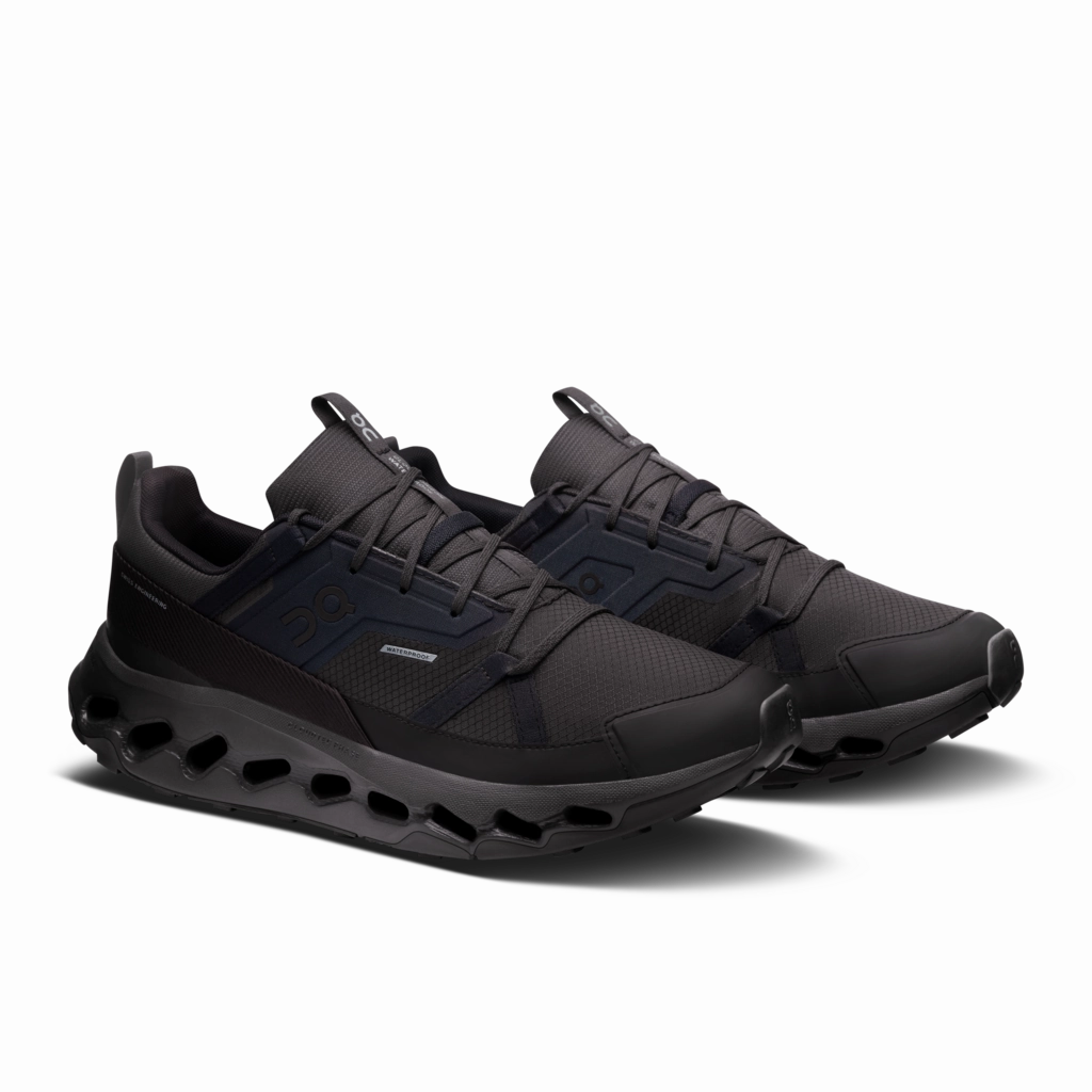 Oboz Footwear Katabatic Mid Hiking Shoes 'On Running' Men's Cloudhorizon WP - Black / Black