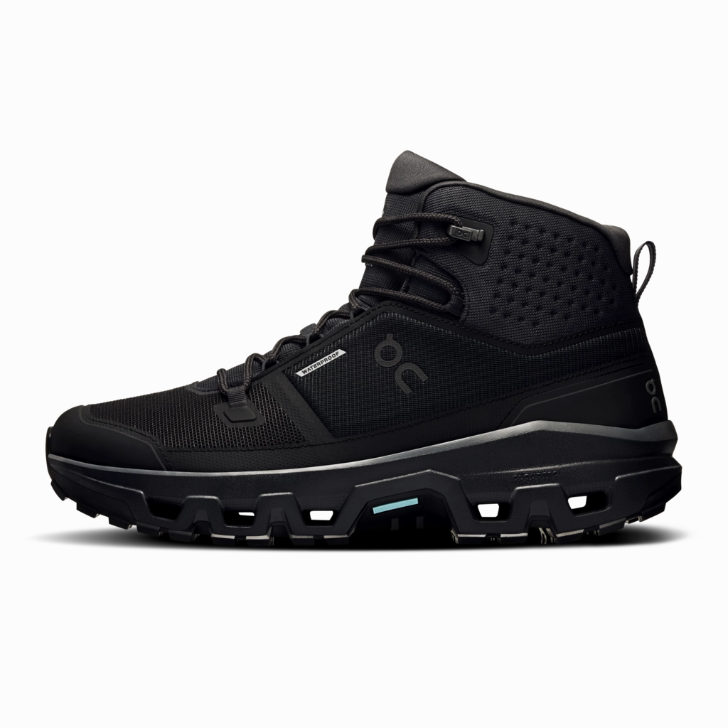 Trailmakr Hiking Shoes 'On Running' Men's Cloudrock Mid WP -  Black / Black