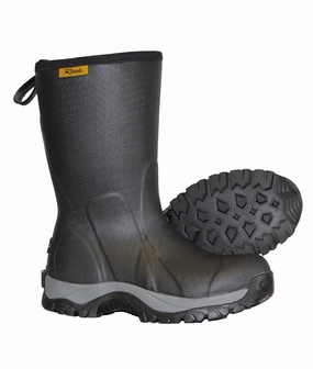 Non Slippery Snow Boots 'Reed' Men's 12" Glacier - Black