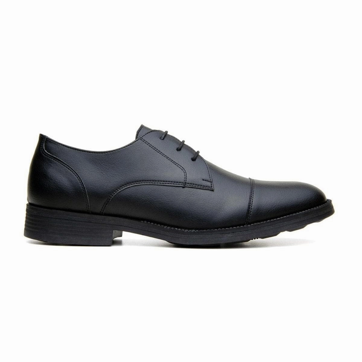 Lace Up House Shoes 'Roma' classic vegan leather derby by Vincente Verde -  black