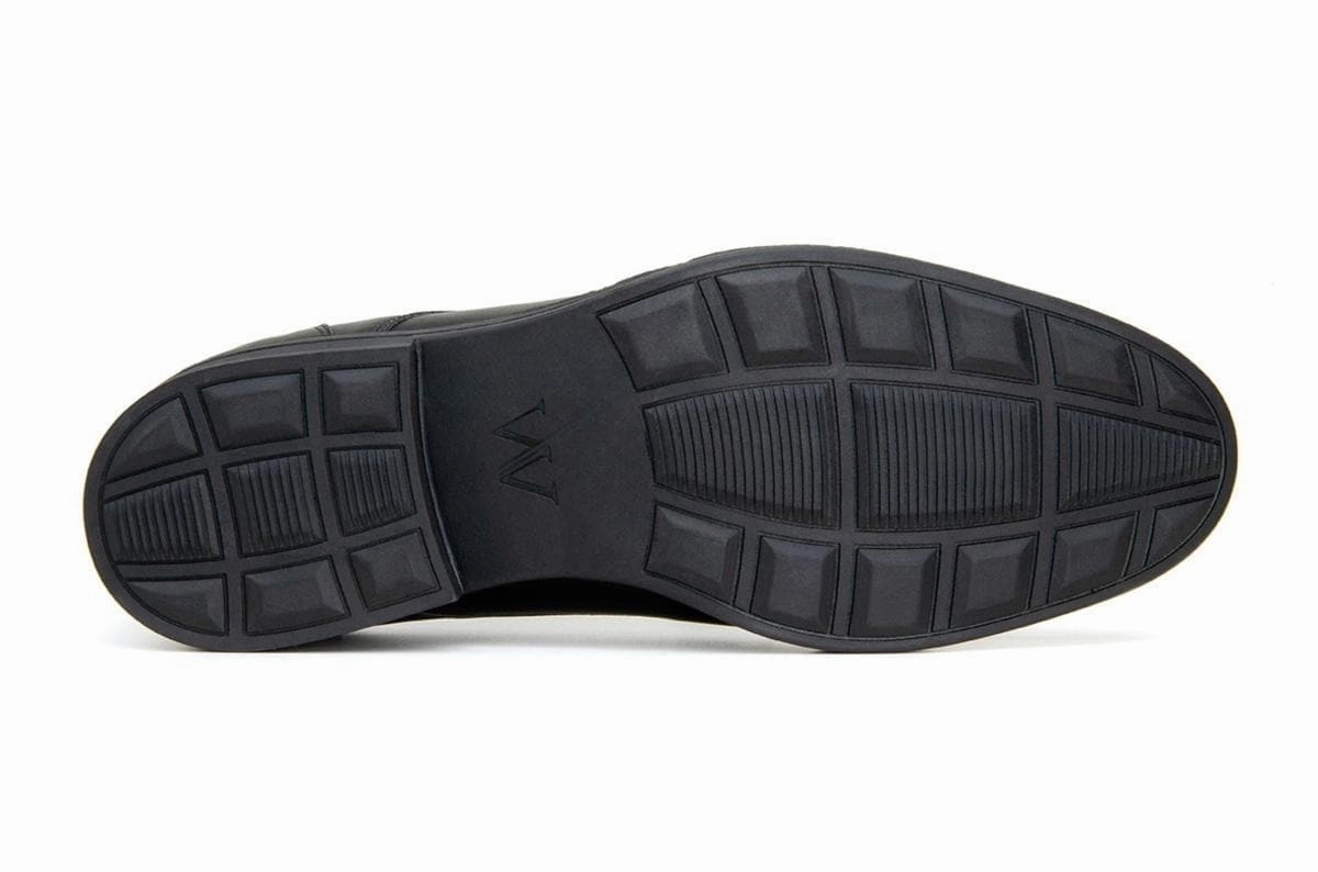 'Roma' classic vegan leather derby by Vincente Verde -  black Rotten Closet Derby Shoes