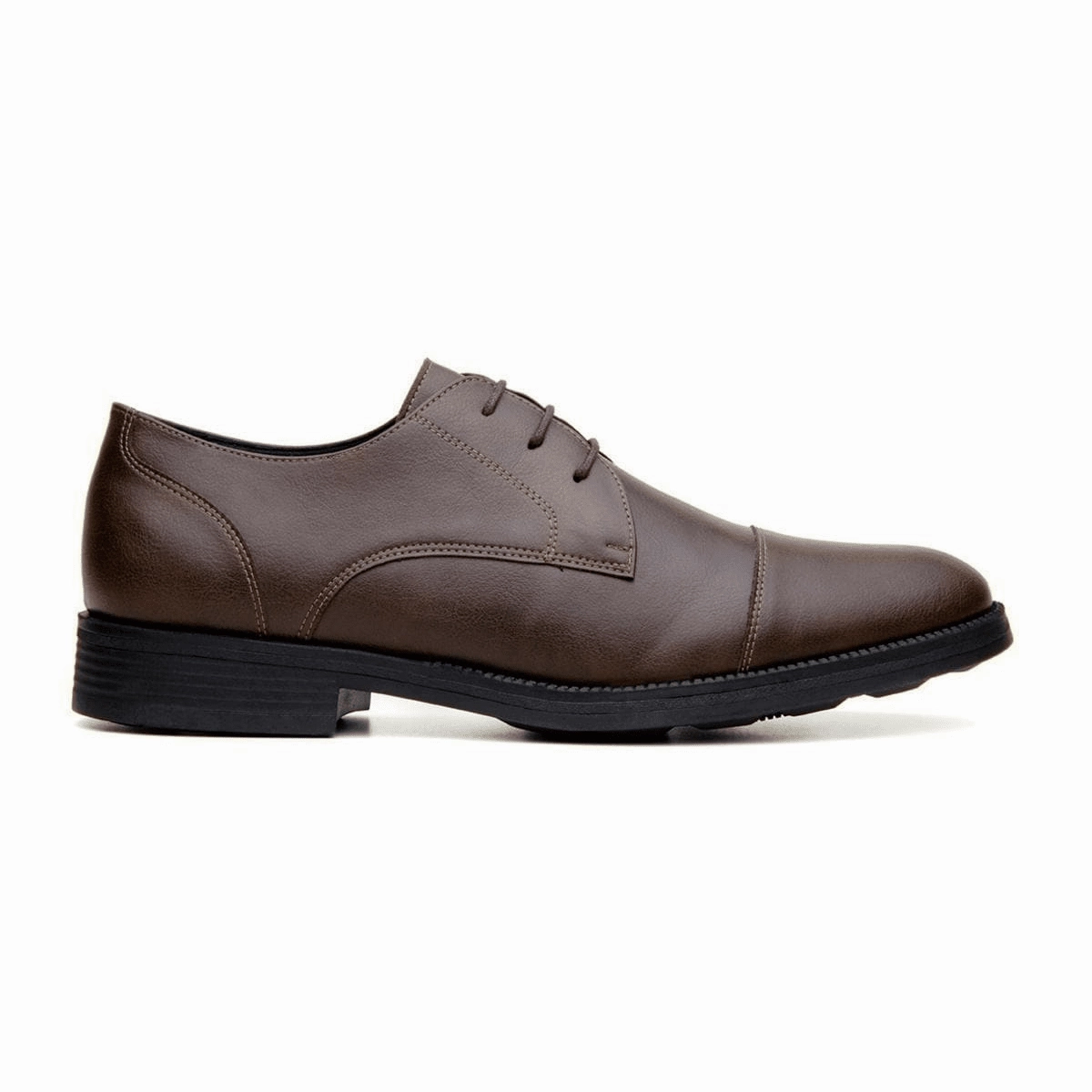 'Roma' classic vegan leather derby by Vincente Verde -  espresso Lace Up Front Skate Shoes