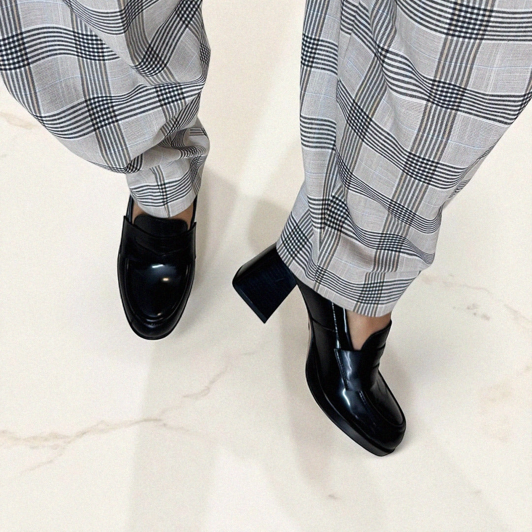 Goth Mary Jane *SHARE BLACK - platform heel brogue