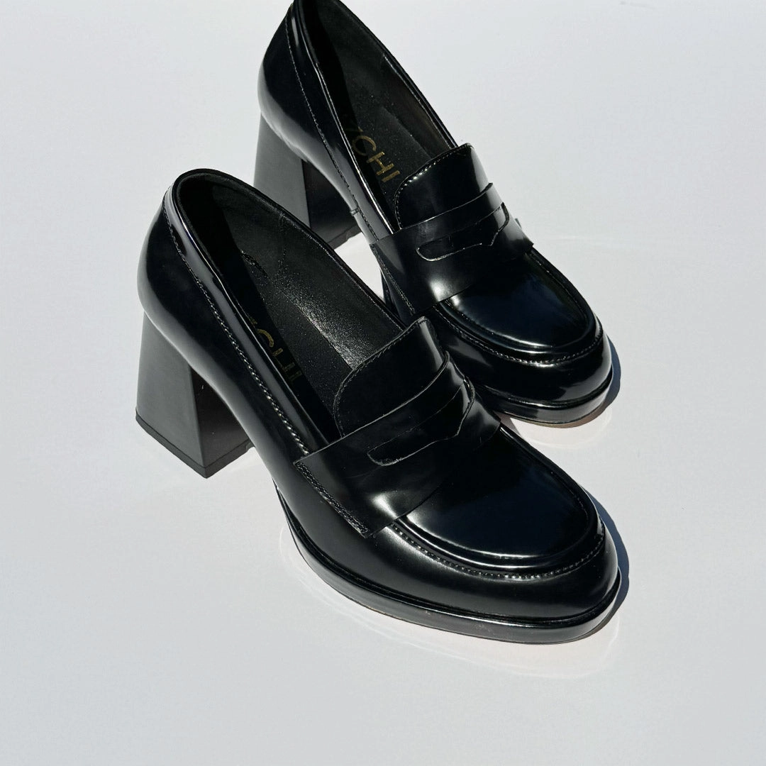 Mary Jane Safety Shoes *SHARE BLACK - platform heel brogue
