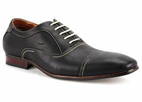 Men's 19285 Cap Toe Lace Up Dress Oxford Shoes Velvet Oxfords