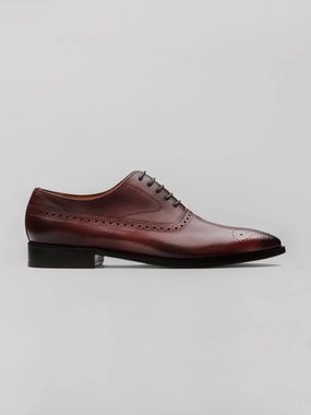 Mateo Oxford - Burgundy Oil Slick Oxfords