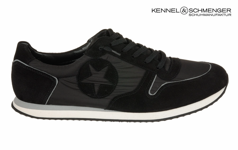 Ken Gemini Black Suede Brogue Shoes