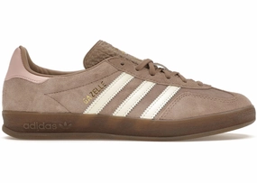 Adidas Gazelle Indoor Brown Pink (Women'S) Axelion Metallic Training Shoes