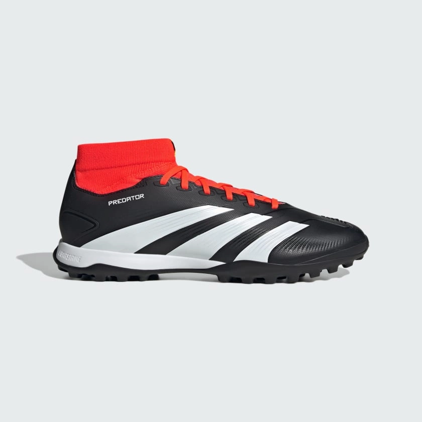 ADIDAS PREDATOR 24 LEAGUE TURF BOOTS - BLACK Soccer Vs Rugby Cleats