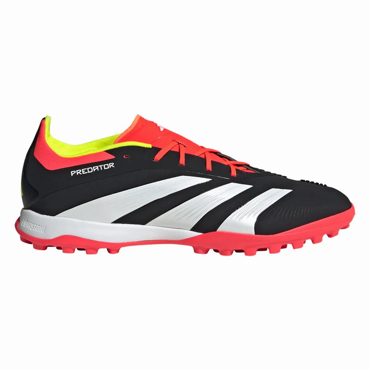 Soccer Cleat Mercurial adidas Predator Elite TF Turf Soccer Cleat - Core Black/White/Solar Yellow