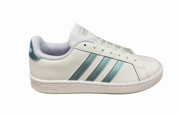 Best Cushioned Tennis Shoes Adidas sneakers da donna Grand Court H00698 white-vismetallic