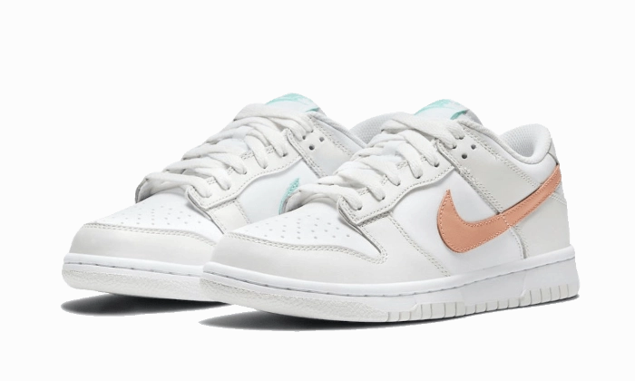 Nike Dunk Low White Bone Peach Aqua Nike Everyday Running Shoes