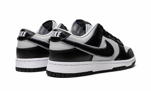 Basketball Shoes Material Dunk Low Chenille Swoosh Black Grey Sale
