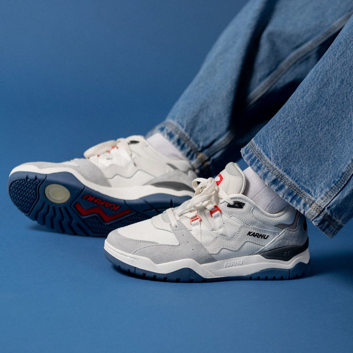 FUSION XT - DAWN BLUE / BLANC DE BLANC Under Armour Ua Edge Suede Training Shoes