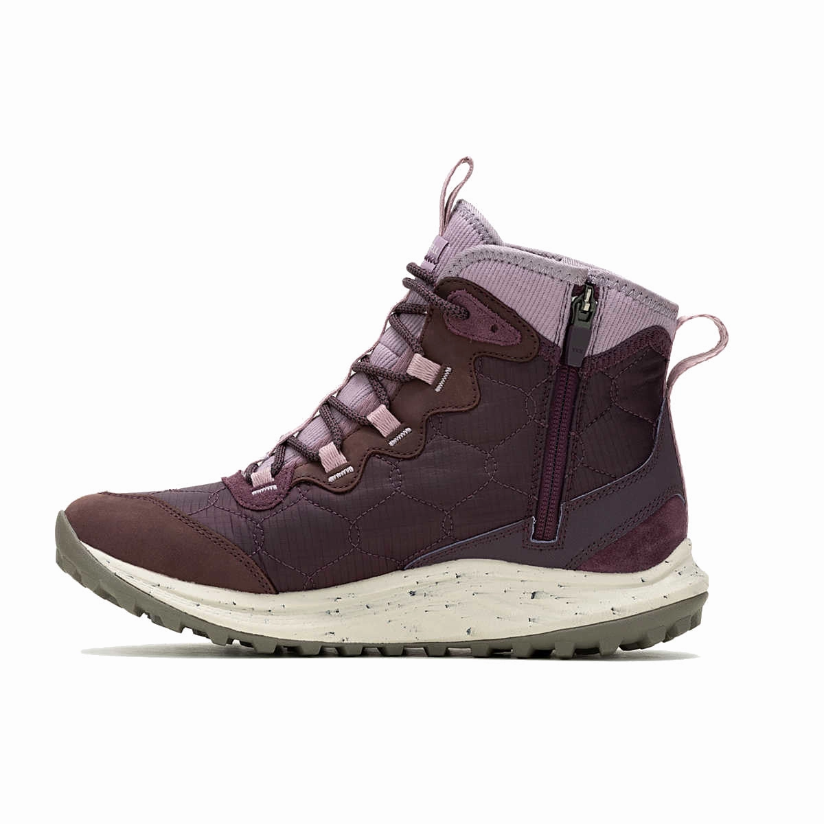Merrell Women's Antora 3 Thermo Waterproof Mid - Burgundy Good Trail Running Shoes For Hiking -> Good Trail Running Shoes Hiking