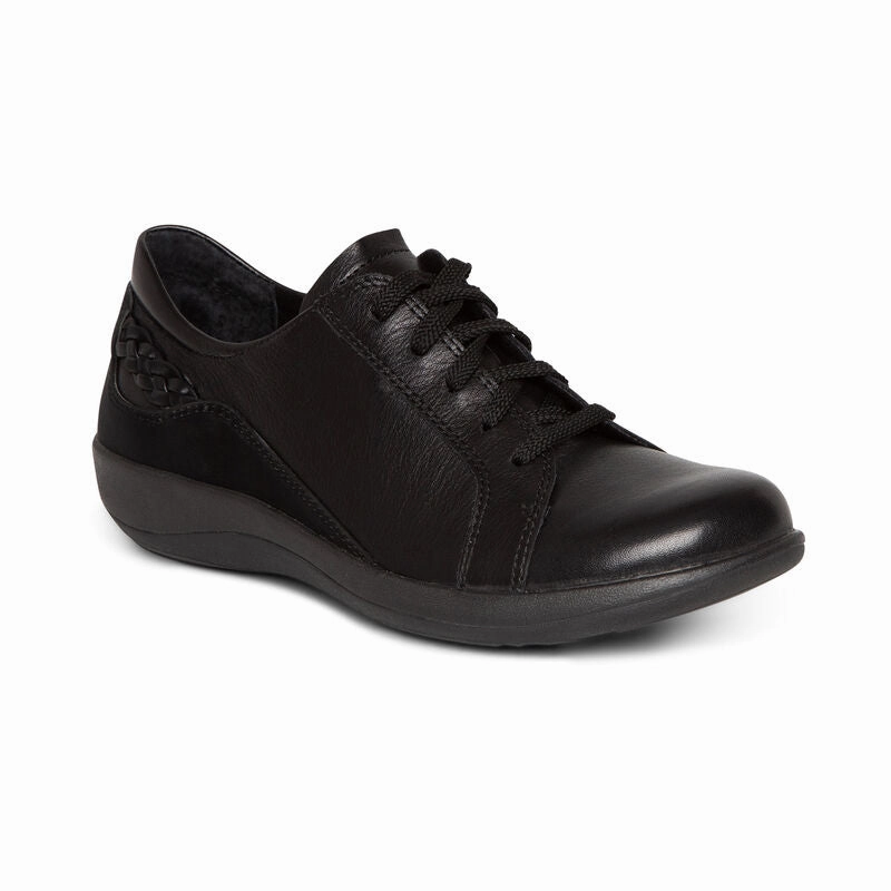 Aetrex Dana Oxford Black DM300 Oxford Flats Shoes