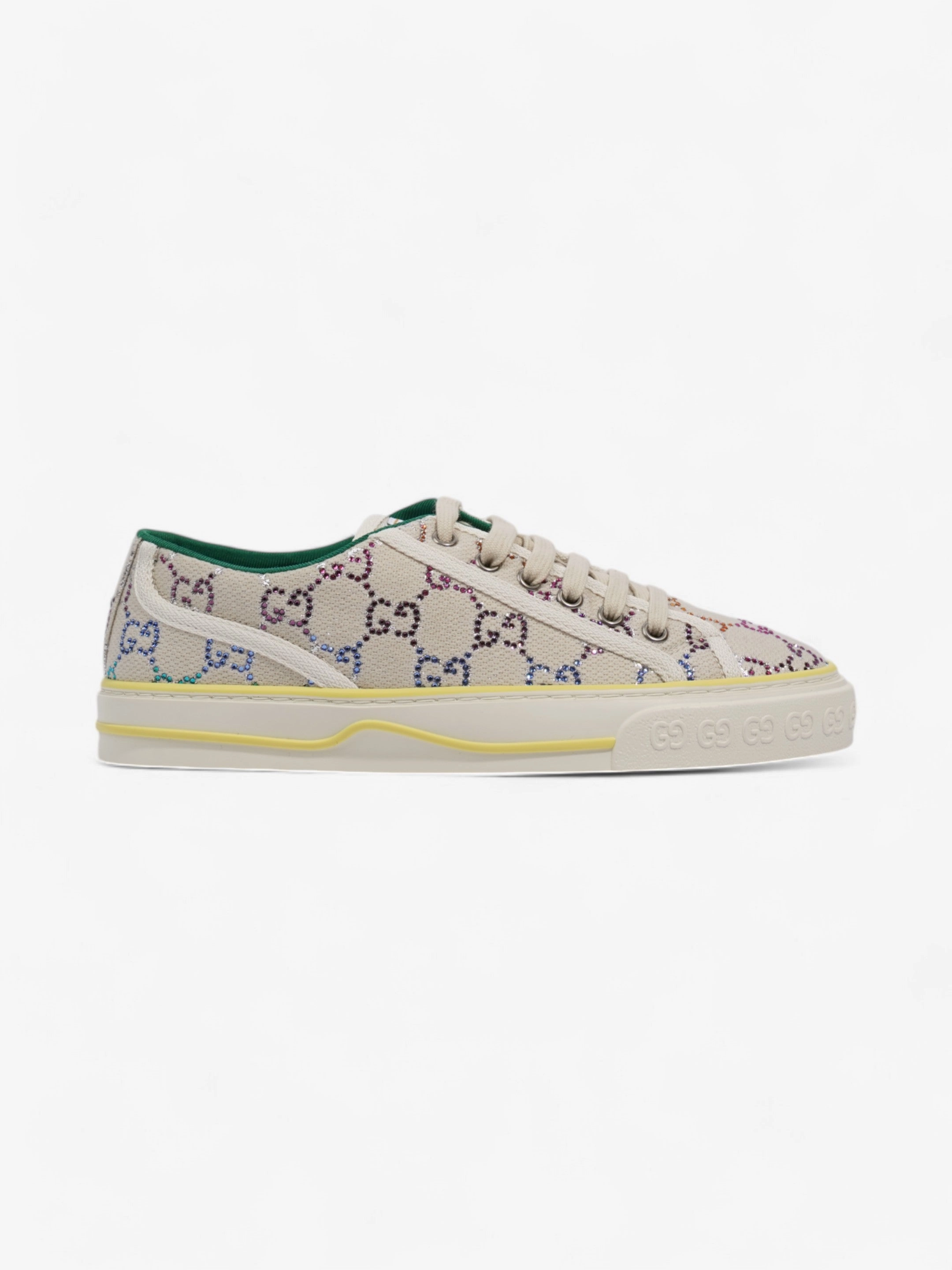 Adidas Adizero Tennis Shoes Gucci Crystal GG Tennis 1977 White / Multicoloured Canvas EU 38.5 UK 5.5