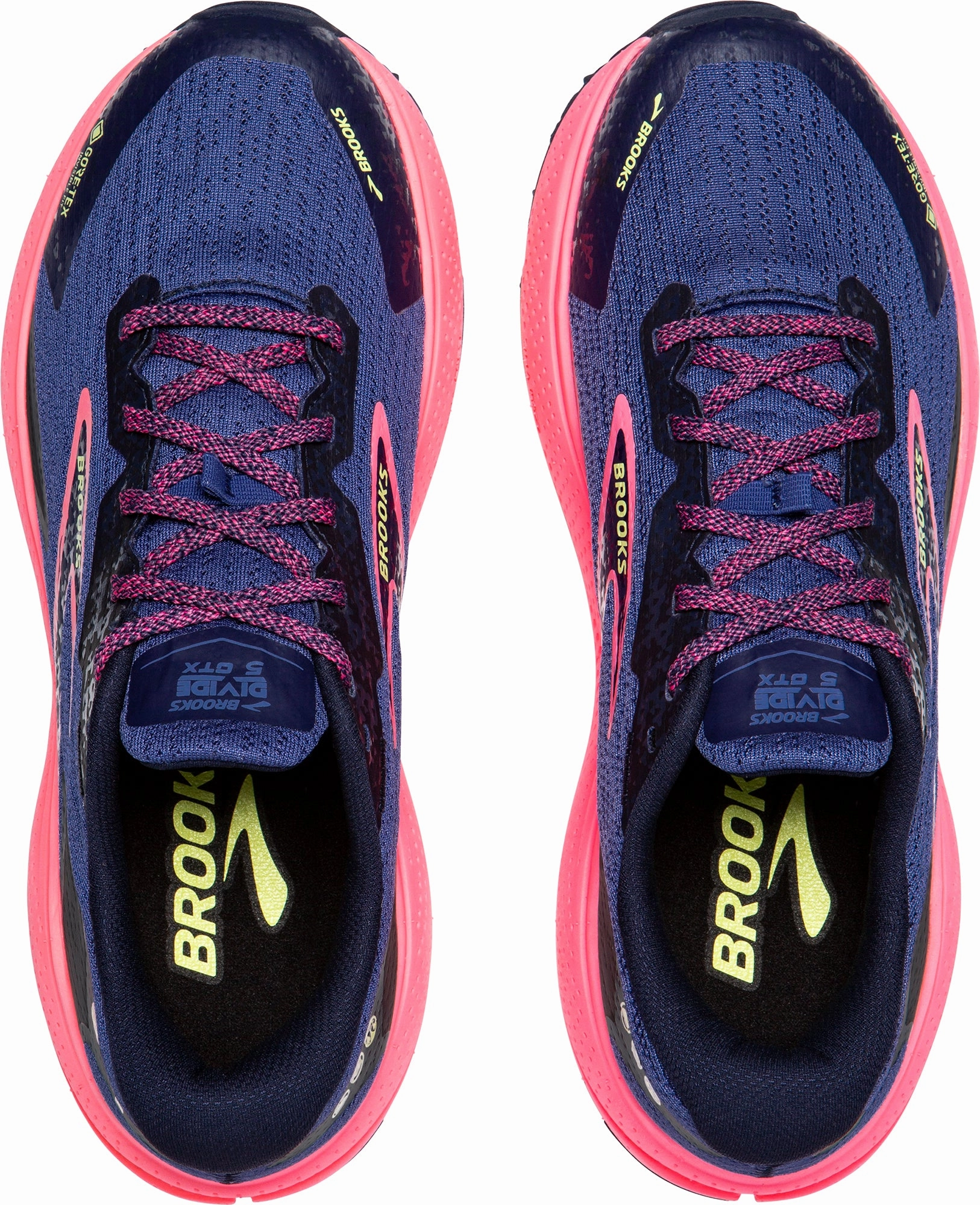 Brooks Divide 5 GORE-TEX Womens Trail Running Shoes - Blue Trail Running Shoes For Mtb