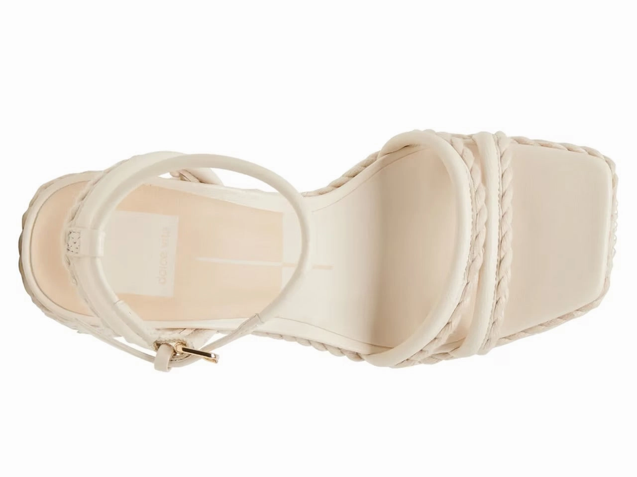 Agnes Pearl Platform Heel Champagne Mary Jane Shoes