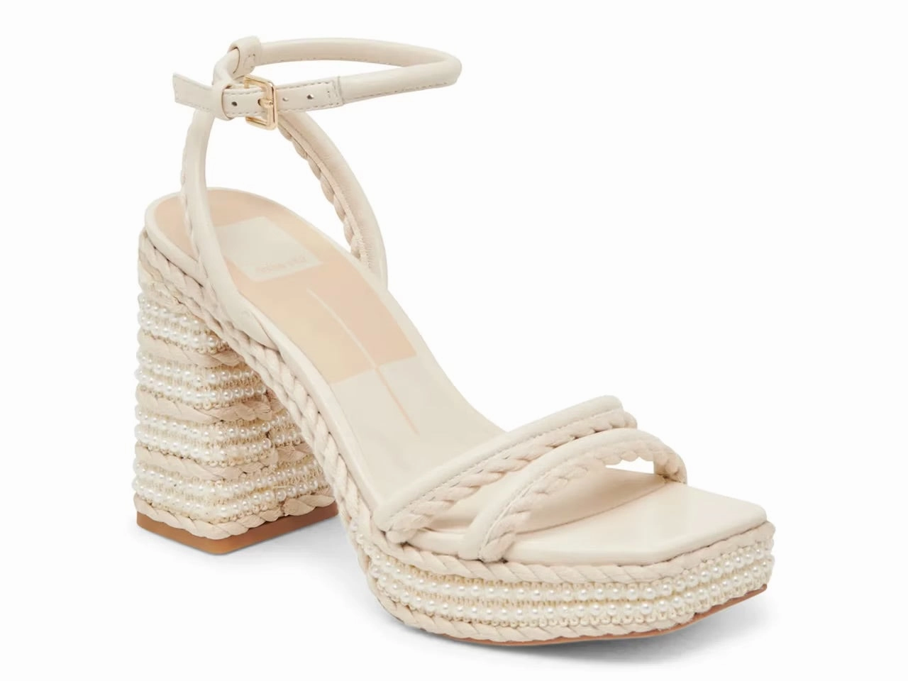 Agnes Pearl Platform Heel Mary Jane Dress Shoes Size 10