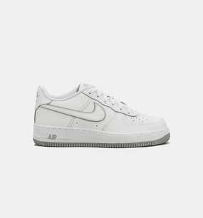 Basketball Shoes Evolution Air Force 1 Wolf Grey Grade School Lifestyle Shoe - White/Grey