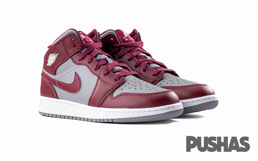 Picture Of Basketball Shoes Air Jordan 1 Mid 'Cherrywood Red' GS (2022)