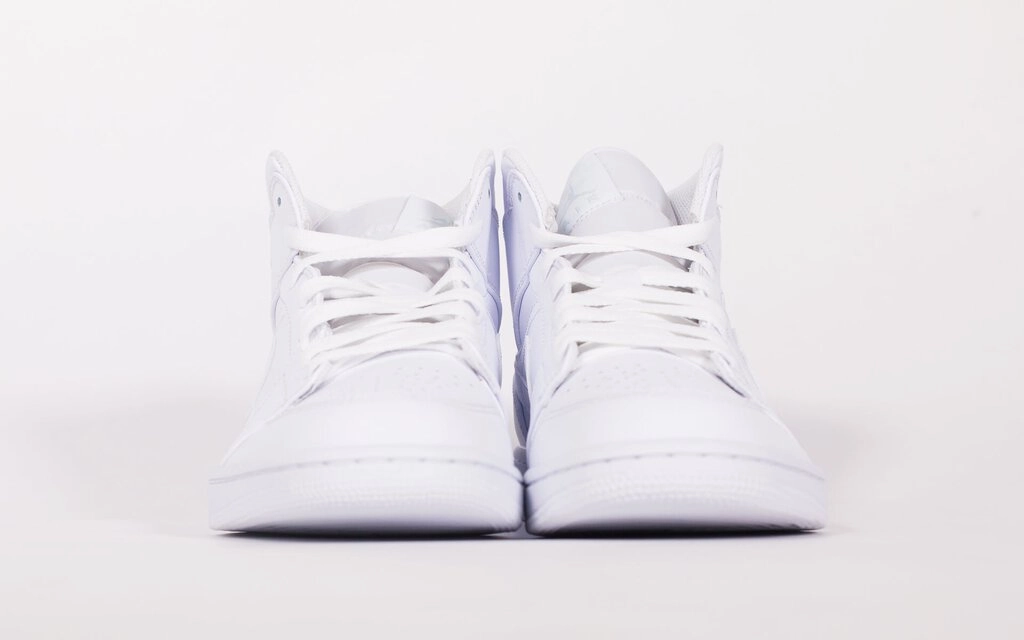 Air Jordan 1 Mid 'Triple White' (2020) Best Traction Basketball Shoes All Time