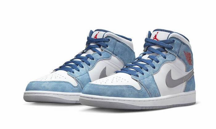 Ebay Basketball Shoes Air Jordan 1 Mid SE French Blue Light Steel