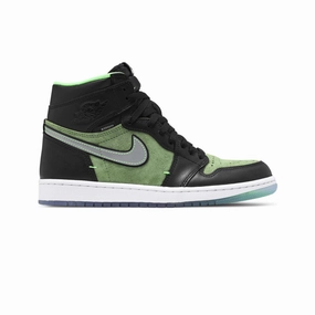 Latest Basketball Shoes Release Air Jordan 1 Zoom Black Green