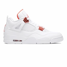 Air Jordan 4 Retro 'Metallic Orange' Mbappe Lebron Basketball Shoes