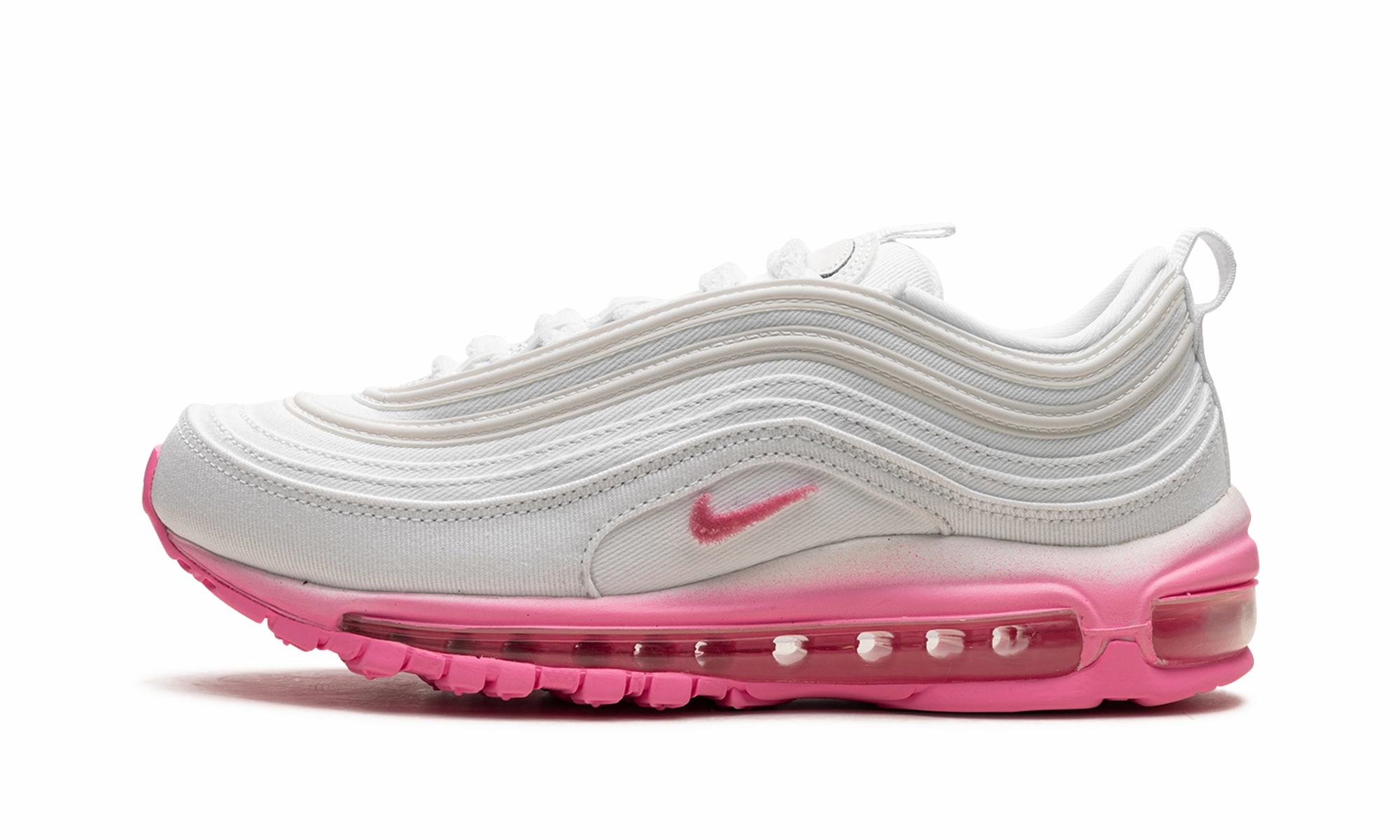 Best Shoes For Gym And Casual AIR MAX 97 WMNS "White Canvas / Pink Chenille"