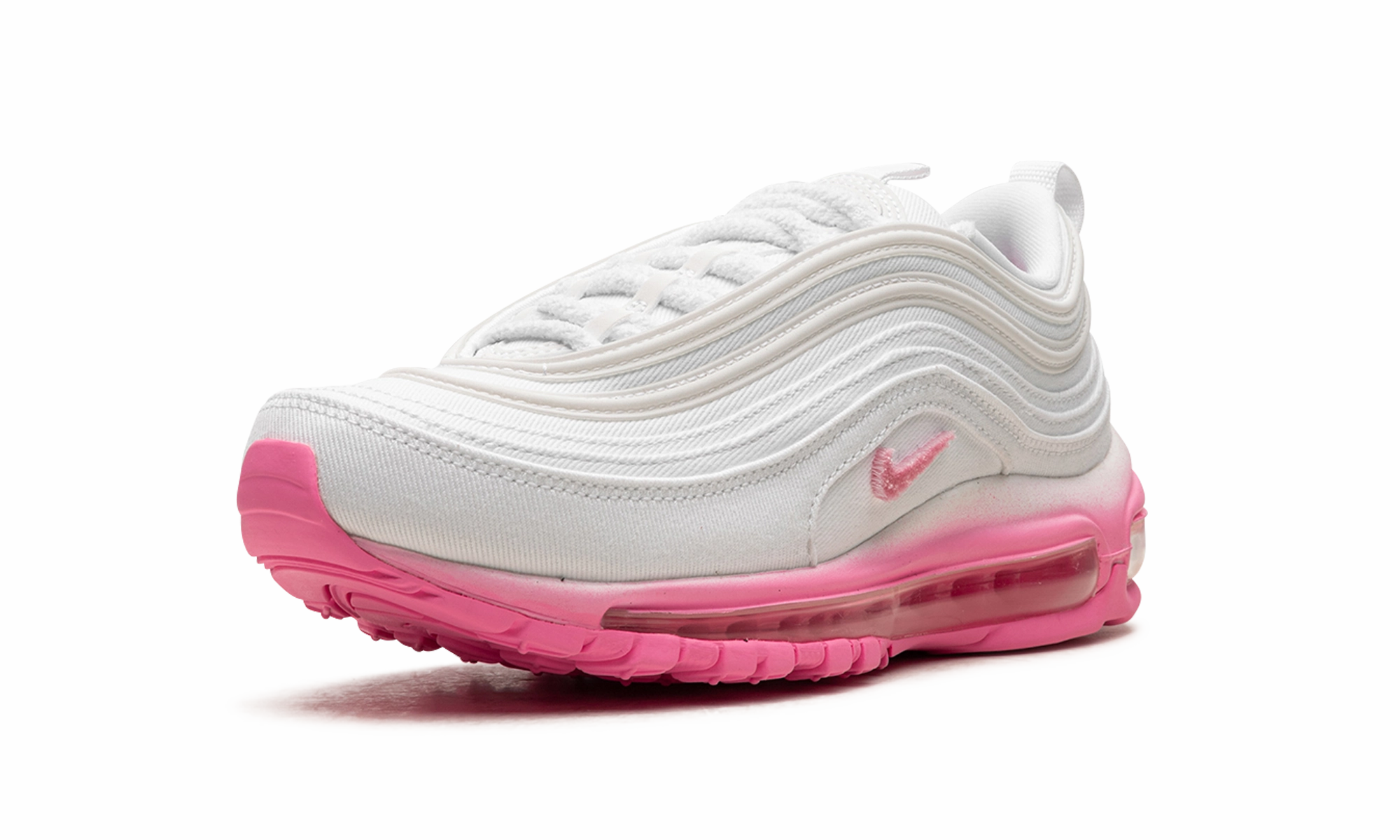 Best Shoes For Casual Runner AIR MAX 97 WMNS "White Canvas / Pink Chenille"