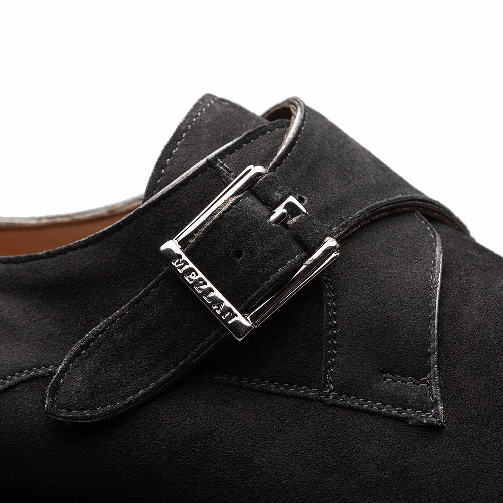 Albini Suede Monk strap Skor Brogues