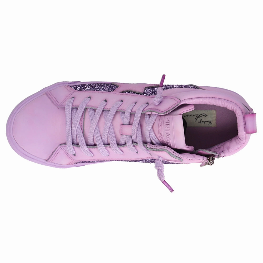 Ariat Slip-on Shoes Alexis Glitter High Top Slip On Zippered Sneakers