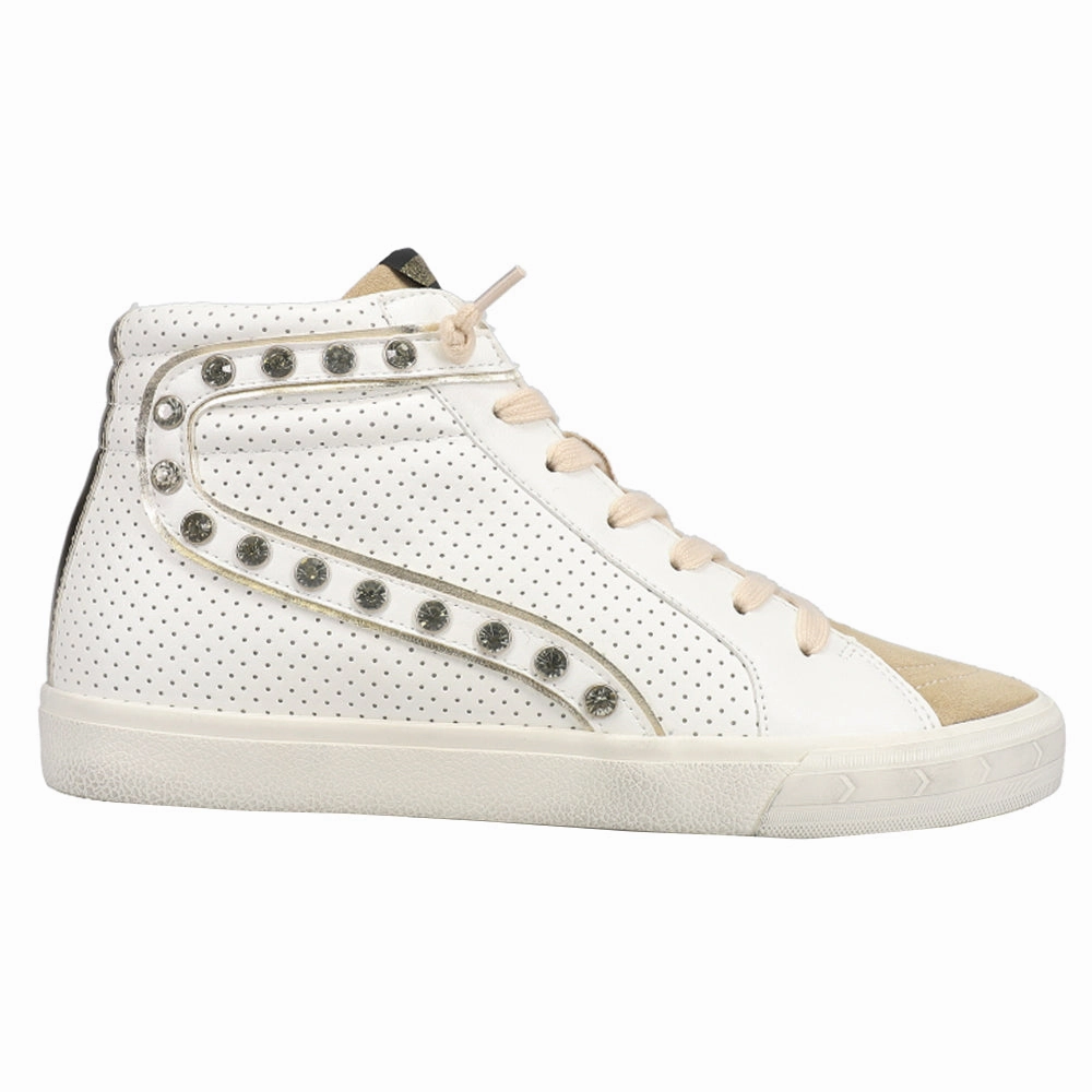 Excel Perforated Studded High Top Slip On Sneakers Slip-on Winter Boots