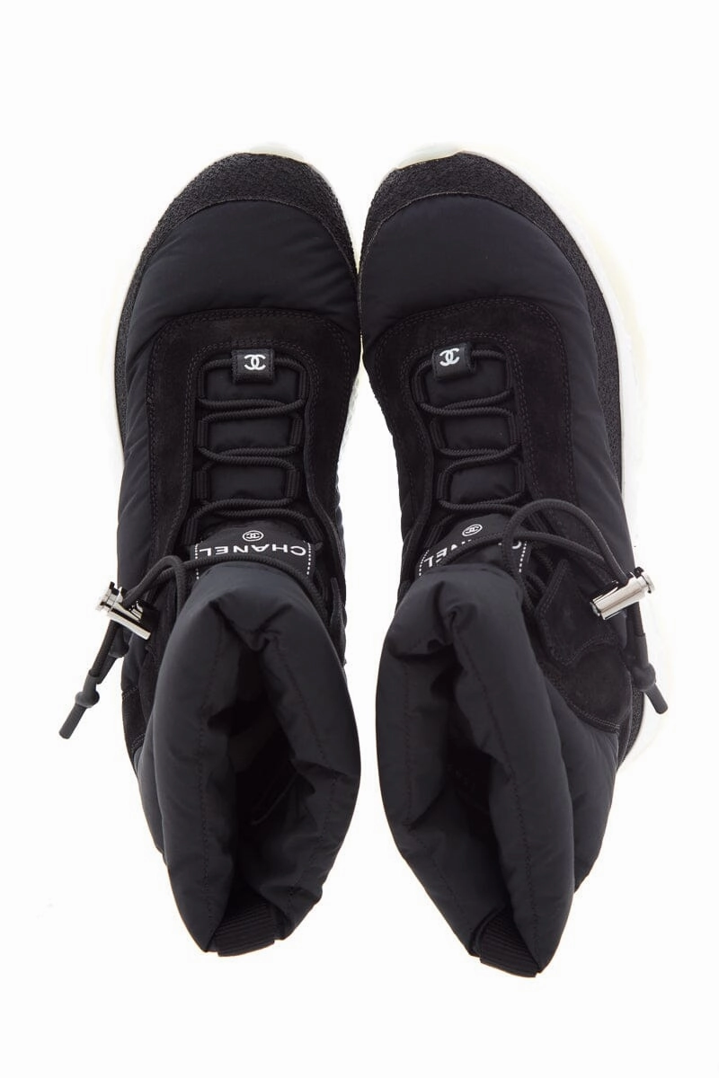 Chanel Black Nylon & Suede Snow Booties SZ 37.5 Pajar Snow Boots Review
