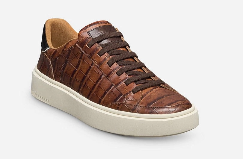 Slip On Slippers Slip On Allen Edmonds Oliver Chestnut Croc Slip-On Sneaker