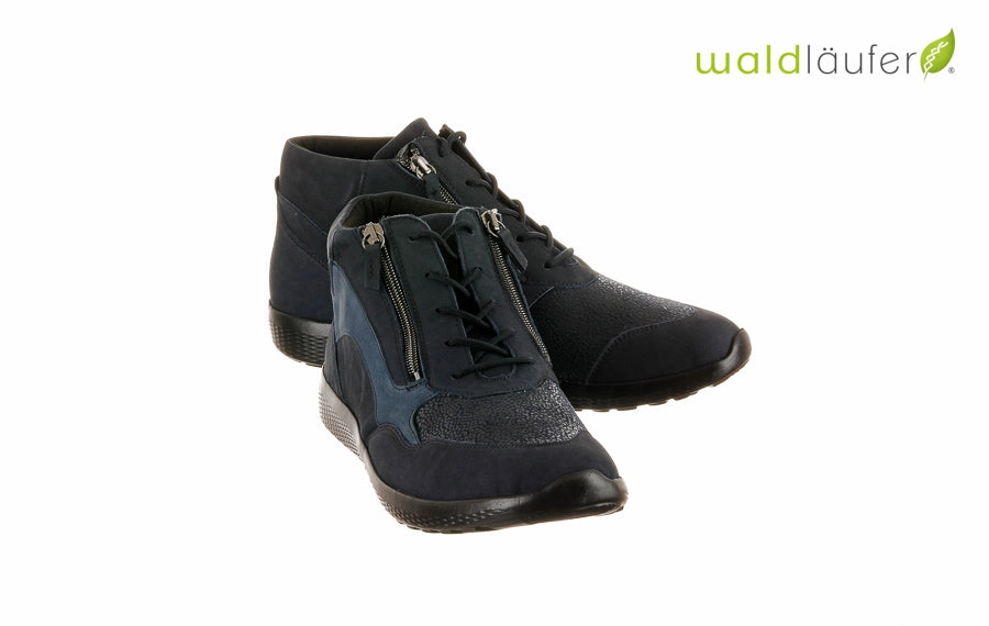 Wal Percy Blue Ankle Boot Brogues