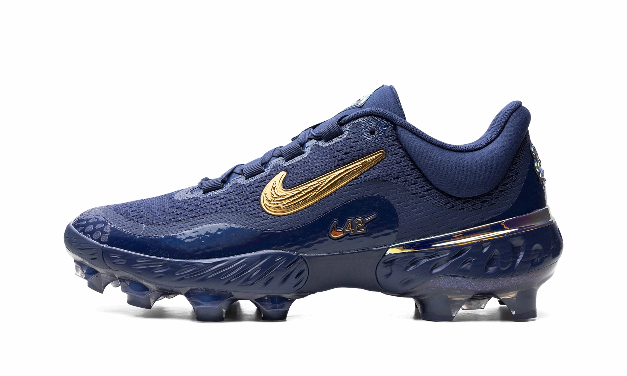 Alpha Huarache Elite 4 Low "Jackie Robinson Day" White Cleats Soccer