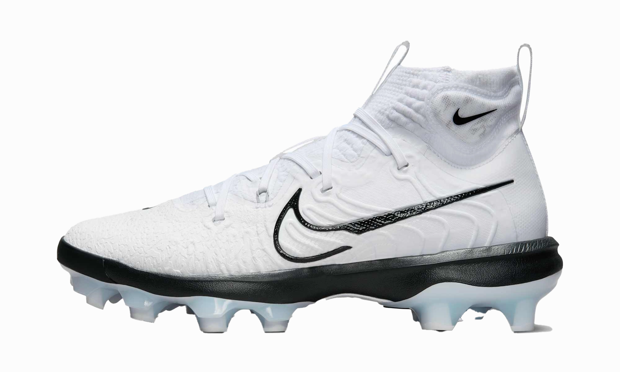 Best Soccer Cleats With Ankle Support Alpha Huarache NXT MCS "White Blue Tint Black"