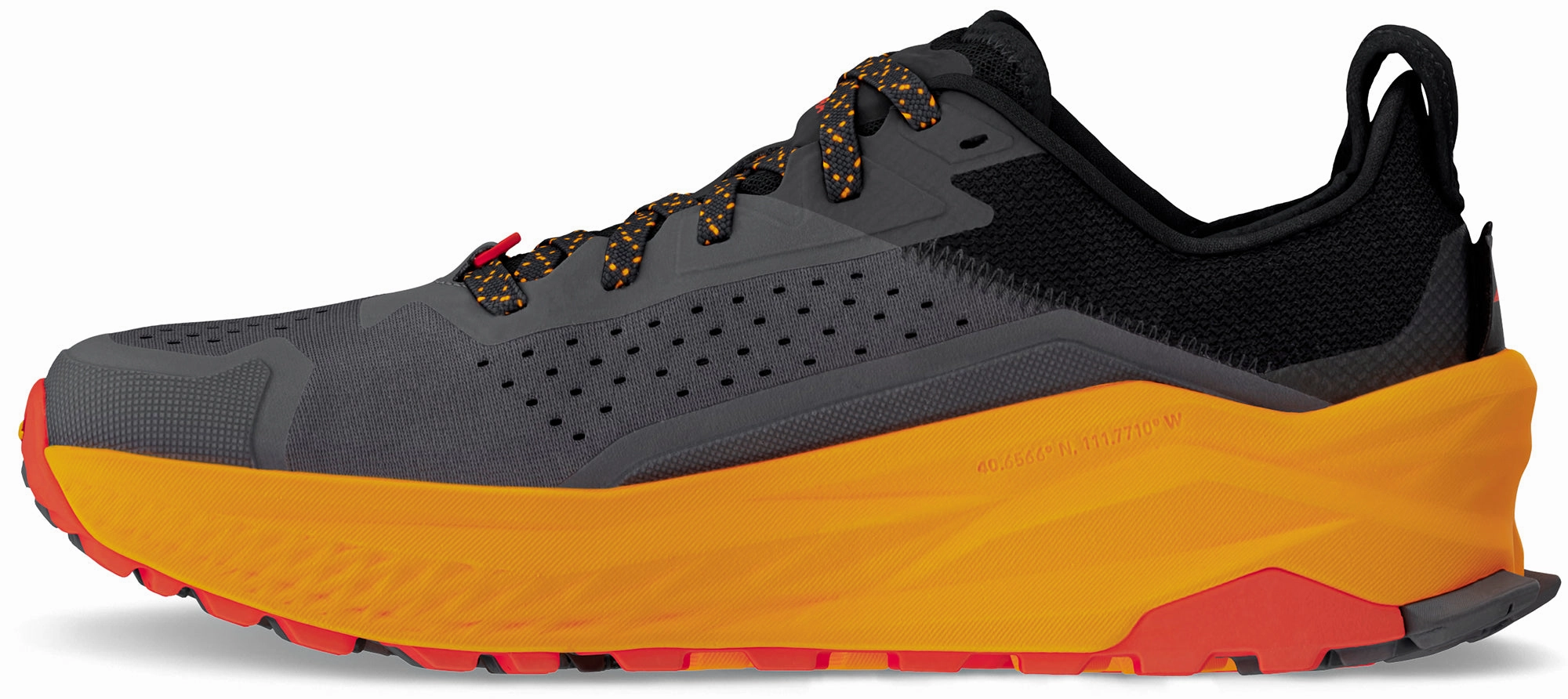 Altra Olympus 6 Mens Trail Running Shoes - Black Trail Running Shoes With Most Cushioning