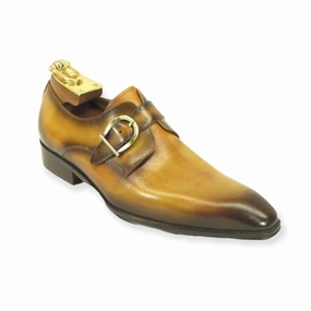 Oxford Brogue Shoes CARRUCCI: Burnished Monk Strap KS503-35