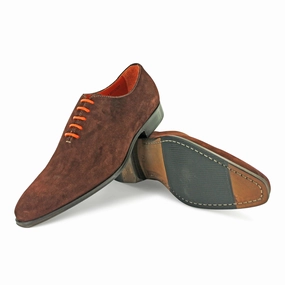 1508 -  Velour Setter Brogue Lace Up Shoes