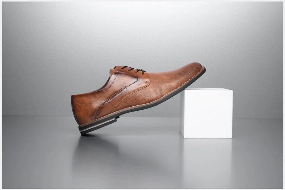 West Louis Man Formal Lace Up Leather Business Dress Shoes Police Shoes Oxfords