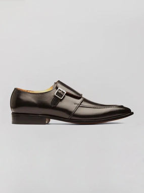 Mason Single Monk - Black Ladies Black Brogues