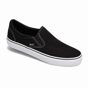 Rival Women's Deuces Black/White Slip-on Boat Shoes